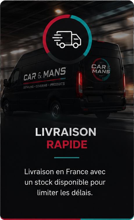 Car&Mans Professionnel accompagne les garages, centres de detailing, concessions automobiles, carrossiers et préparateurs esthétiques avec une gamme complète de produits de detailing haute performance. Bénéficiez de tarifs réservés aux professionnels, de conditionnements adaptés (500 ml, 5 L, 10 L et 20 L), d'une livraison rapide et d'un accompagnement personnalisé. Rejoignez le réseau Car-Mans et développez votre activité avec des solutions performantes, fiables et conçues pour répondre aux exigences des professionnels de l'automobile.